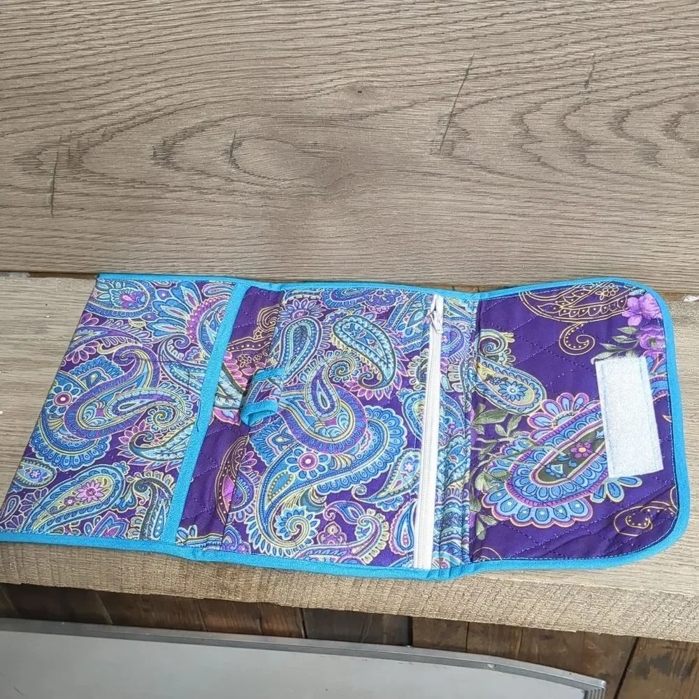 Colorful Hippie Boho Paisley Trifold Wallet